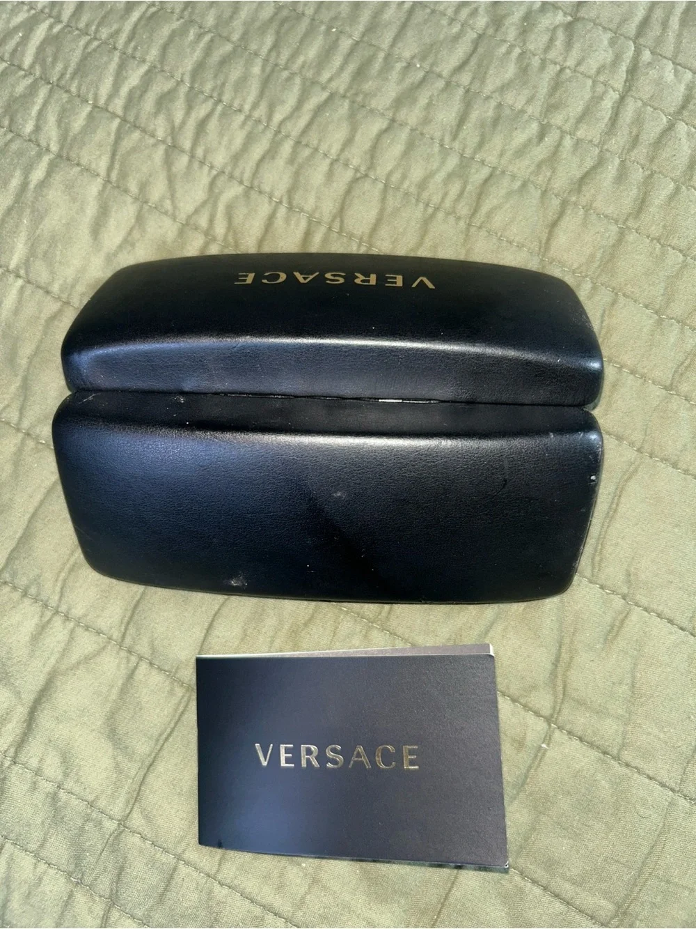 Versace black and Gold Eyewear Case
